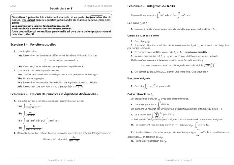 DL5 Wallis Et Equa Diff | PDF