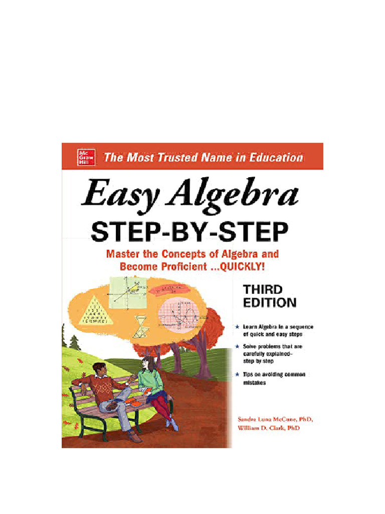 Easy Algebra Step-by-Step, Third Edition Sandra Luna Mccune Available ...