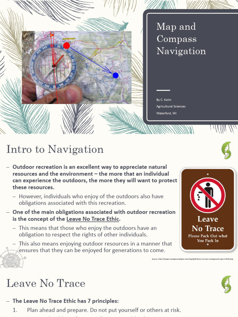 Map and Compass Navigation | PDF