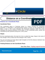 Distance on a Coordinate Plane