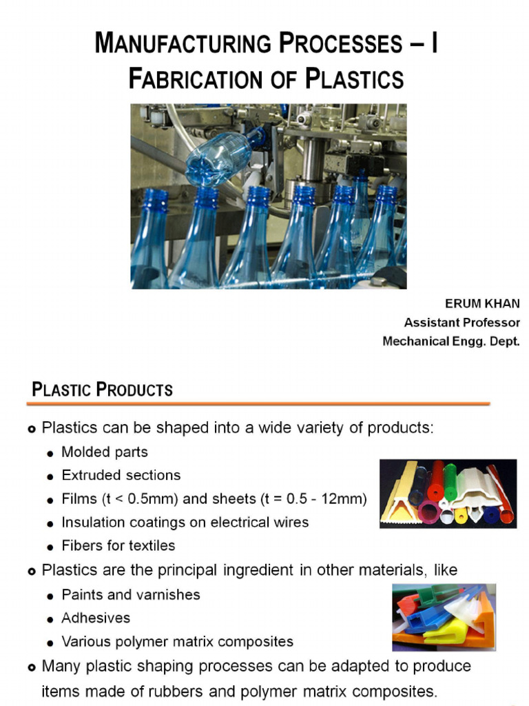 5 - Fabrication of Plastics | PDF