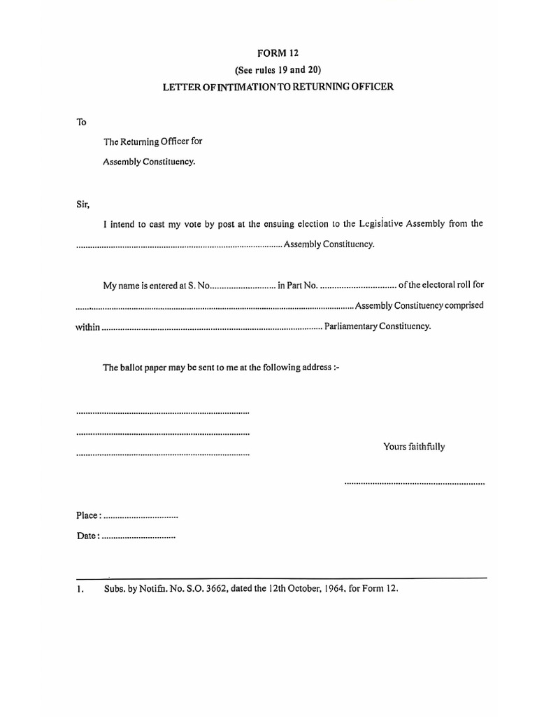 Form 12 | PDF