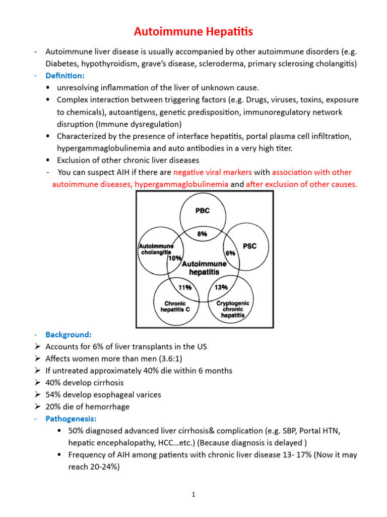 Autoimmune Hepatitis 401 | PDF