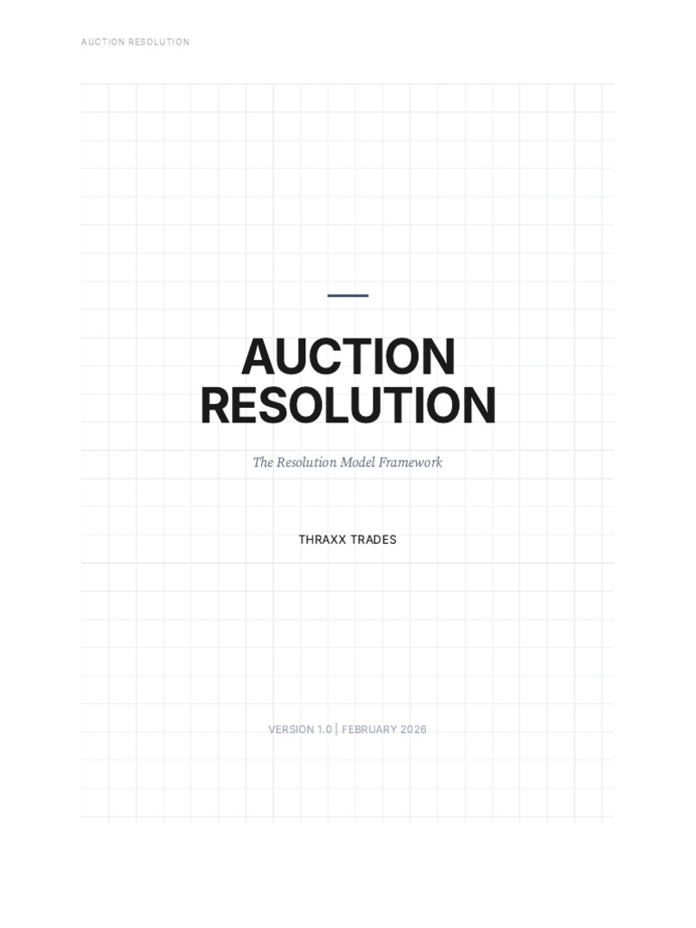 Auction Resolution - The Resolution Model Framework | PDF