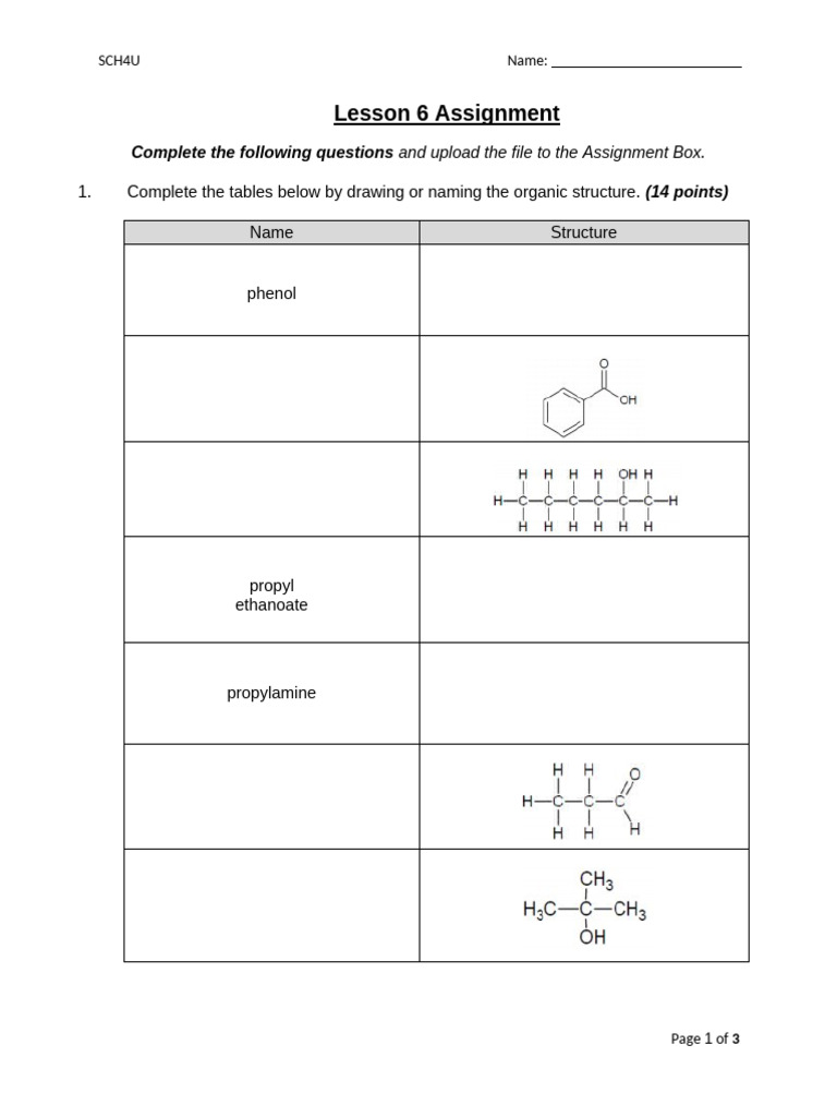 Lesson 6 Worksheet | PDF