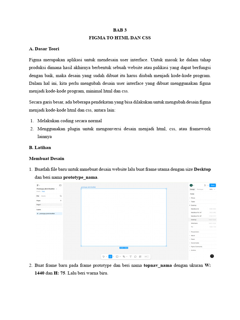 Modul 3 Figma To HTML Dan Css | PDF