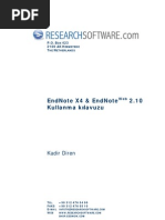 Download EndNote X4 Web Kullanma Kilavuzu by Kara Aslan SN101736582 doc pdf