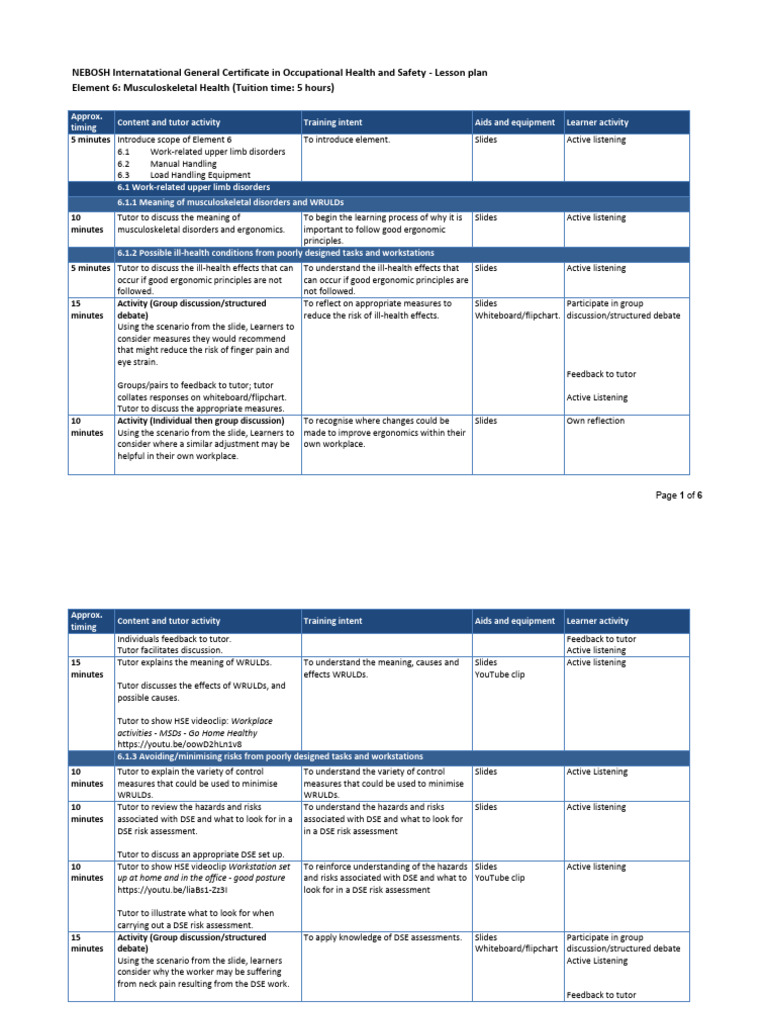 IG E6 Lesson Plan v2 | PDF