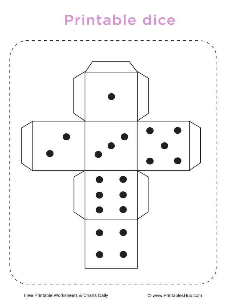 Printable Dice Templates | PDF