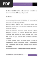 Le dimissioni del lavoratore padre non vanno convalidate se lo stesso non fruisce del congedo di paternità