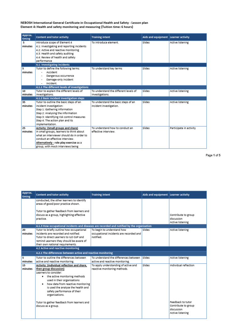 IG E4 Lesson Plan v2 | PDF