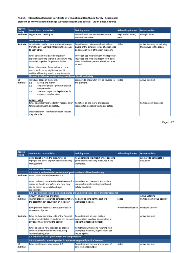 IG E1 Lesson Plan v2 | PDF