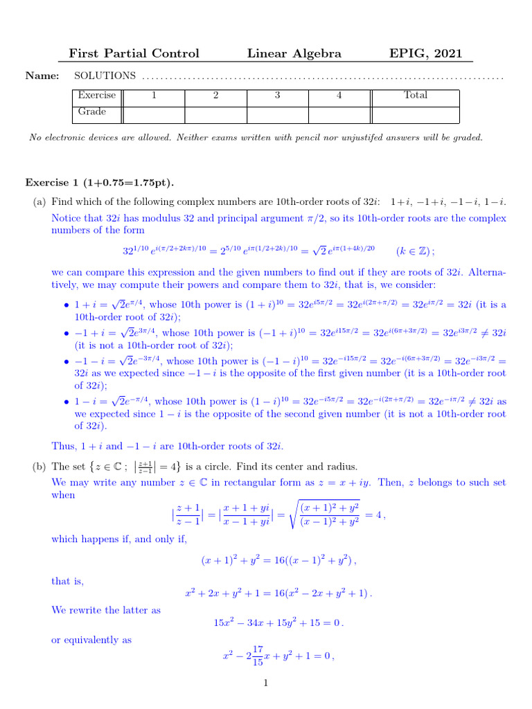 firstTEexam2021 Wsol | PDF
