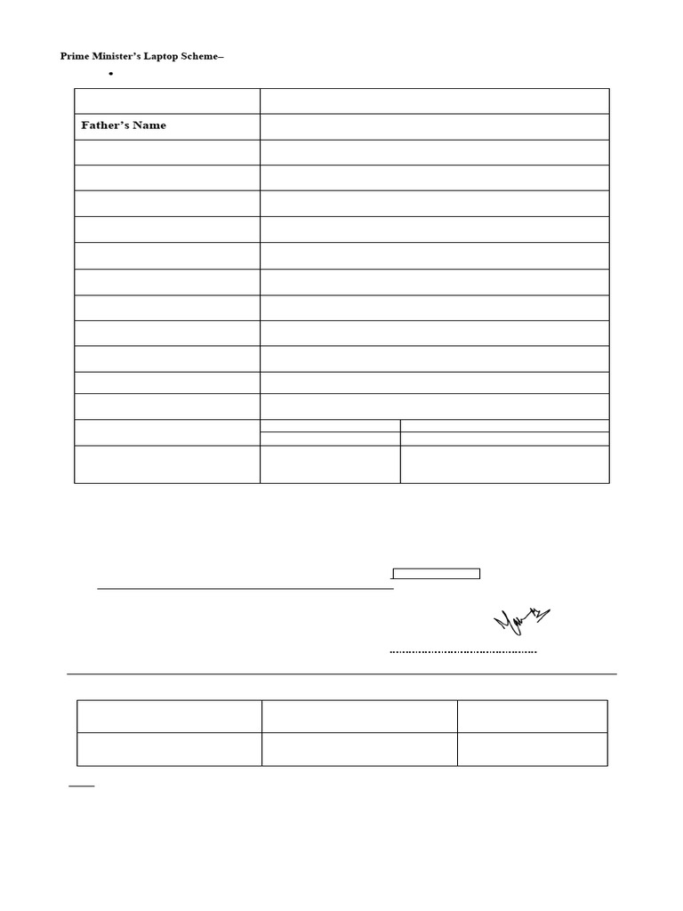Registration Form - Laptop | PDF