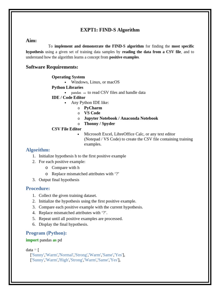 ML Lab Programs | PDF