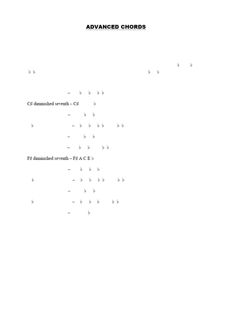Advanced Chords N | PDF