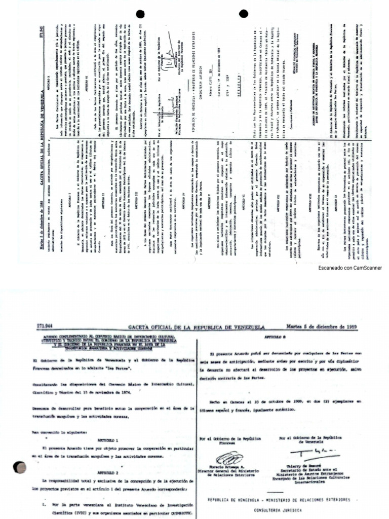 Convenio Con Francia para Combatir Narcotrafico | PDF
