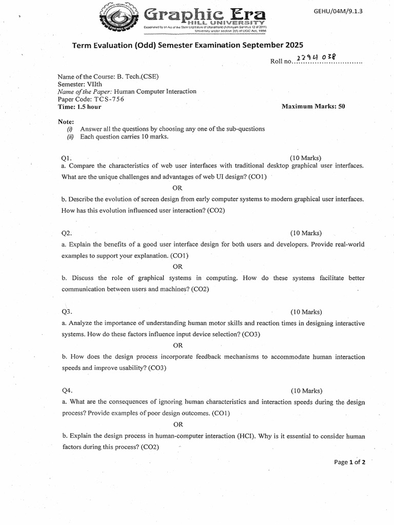 tcs756 Midsem 2025 Sep 18 | PDF