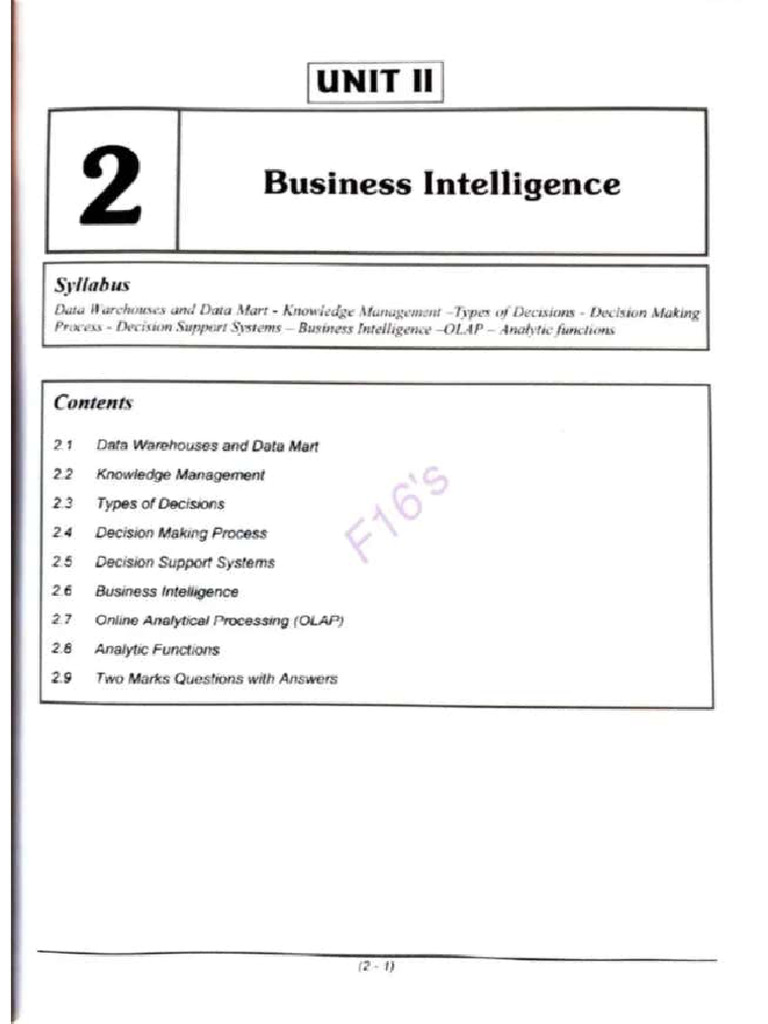 Ba Unit 2 Notes | PDF