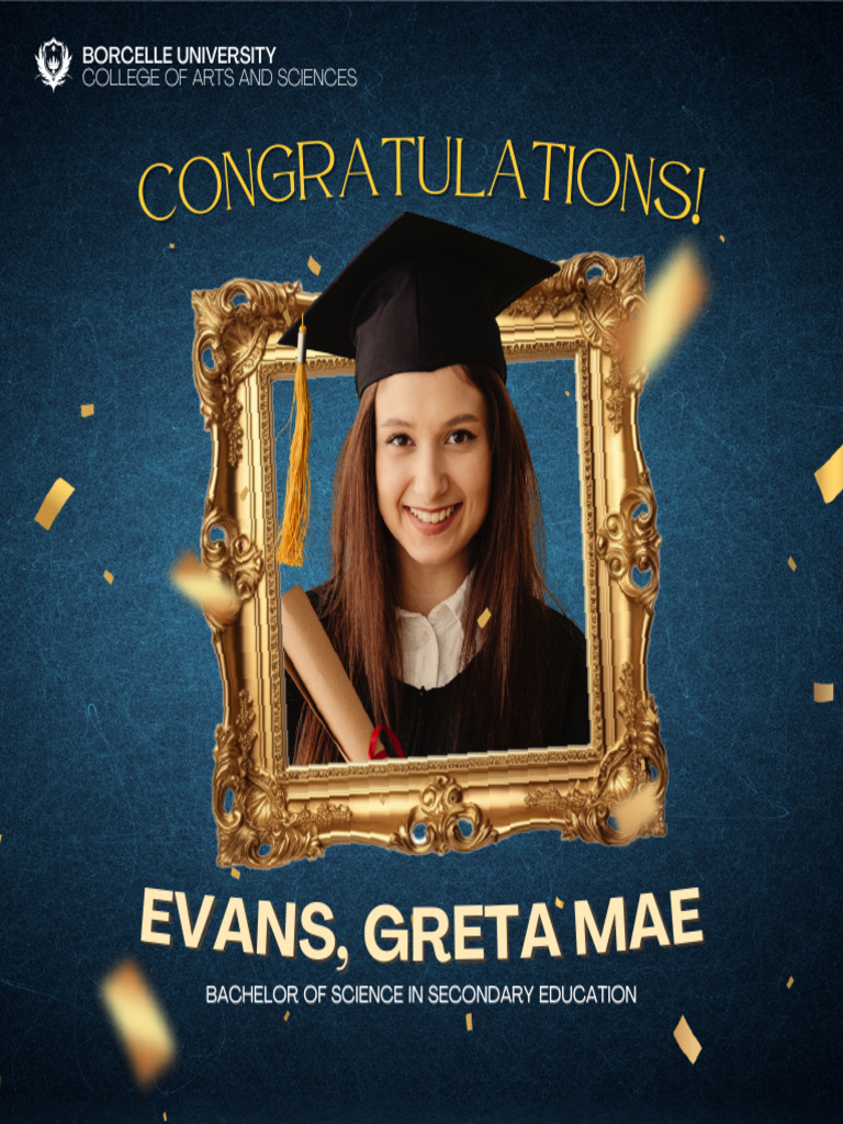 Blue and Gold Ornate Graduation Facebook Post - 20260326 - 193257 ...