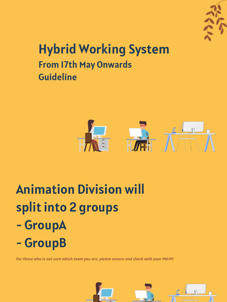 Hybrid Working System Guideline (Anim Division) | PDF | Global Health ...