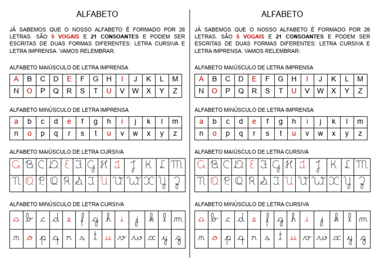 Alfabeto Colar No Caderno | PDF