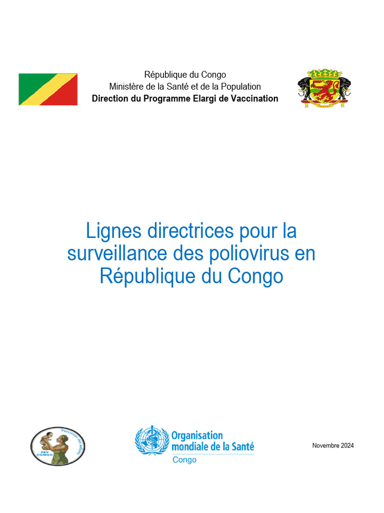 Lignes Directrices Pour La Surveillance Des Poliovirus VF | PDF