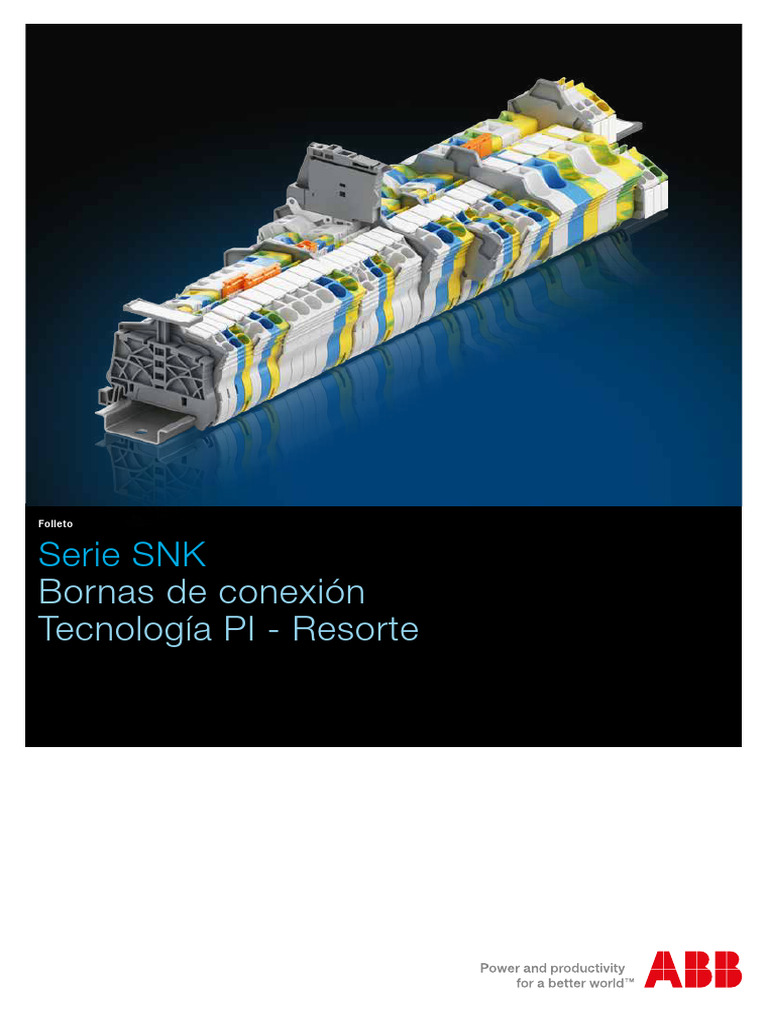 Serie SNK Bornas de Conexión PI - Resorte | PDF
