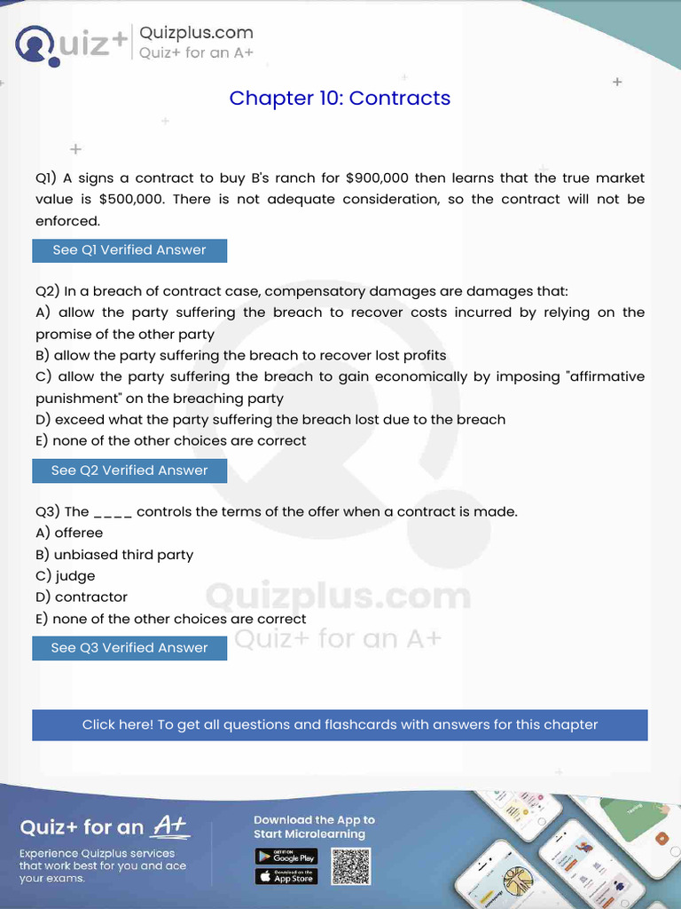 Refer To Fact Pattern 101 Under The Common Law Lulenes Offer | PDF