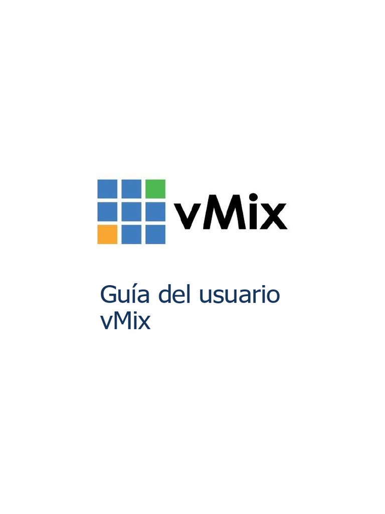 VMix 22 Manual ES | PDF | Ventana (informática) | Botón (Computación)