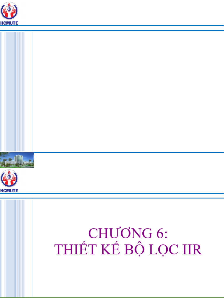 0 6 Chapter 6 - Thiet Ke Bo Loc IIR - New 2024 | PDF