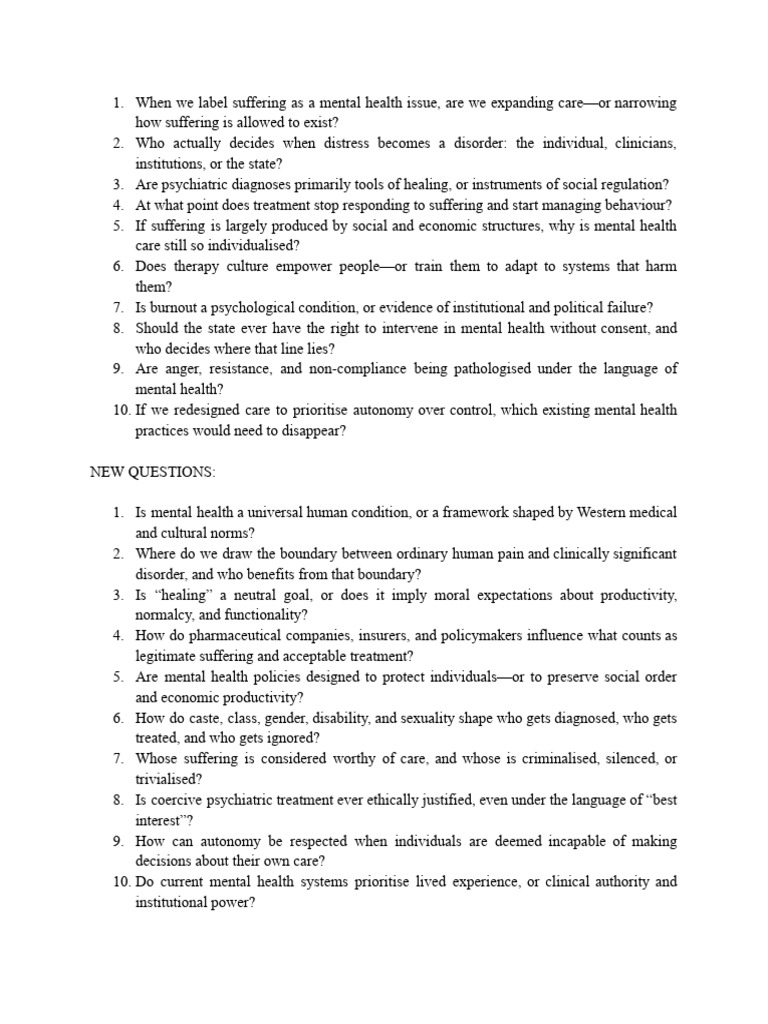 Moderator Questions | PDF