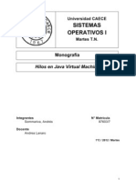 Gestión de Hilos en Java Virtual Machine