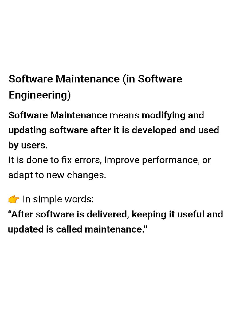 Software Maintenance | PDF