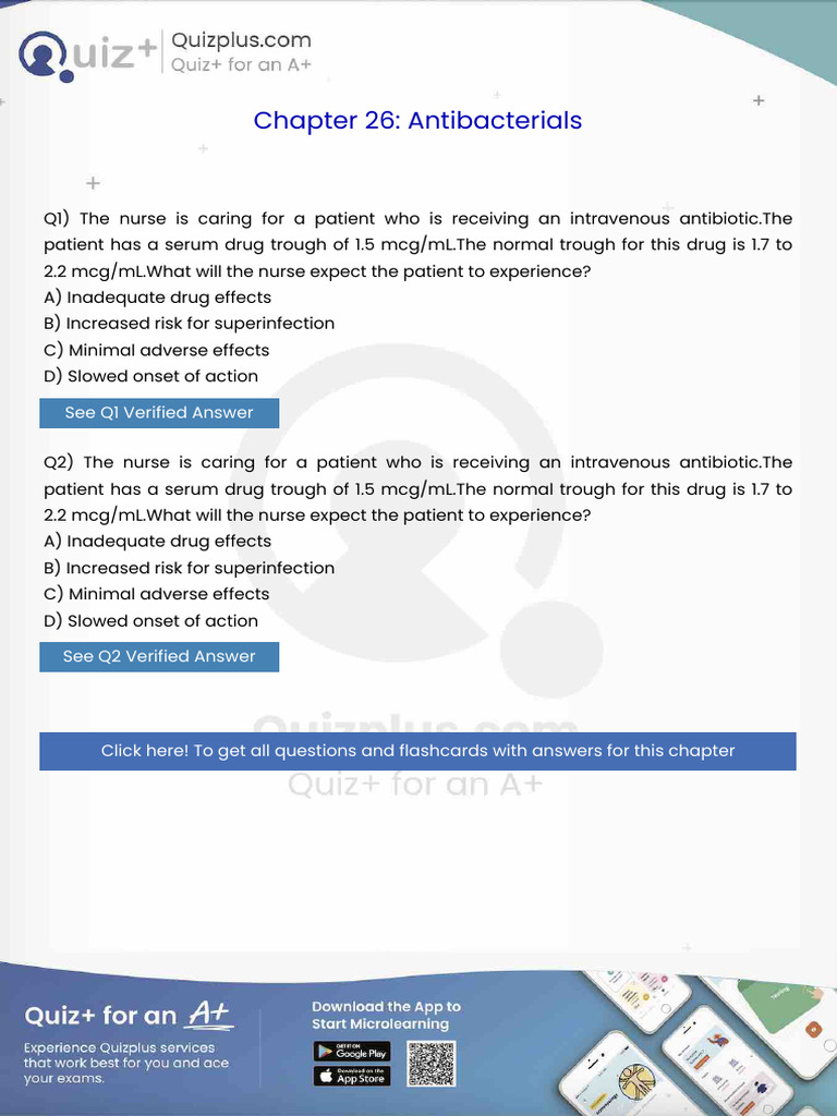 The Nurse Is Caring For A Patient Who Is Receiving An Intravenous ...