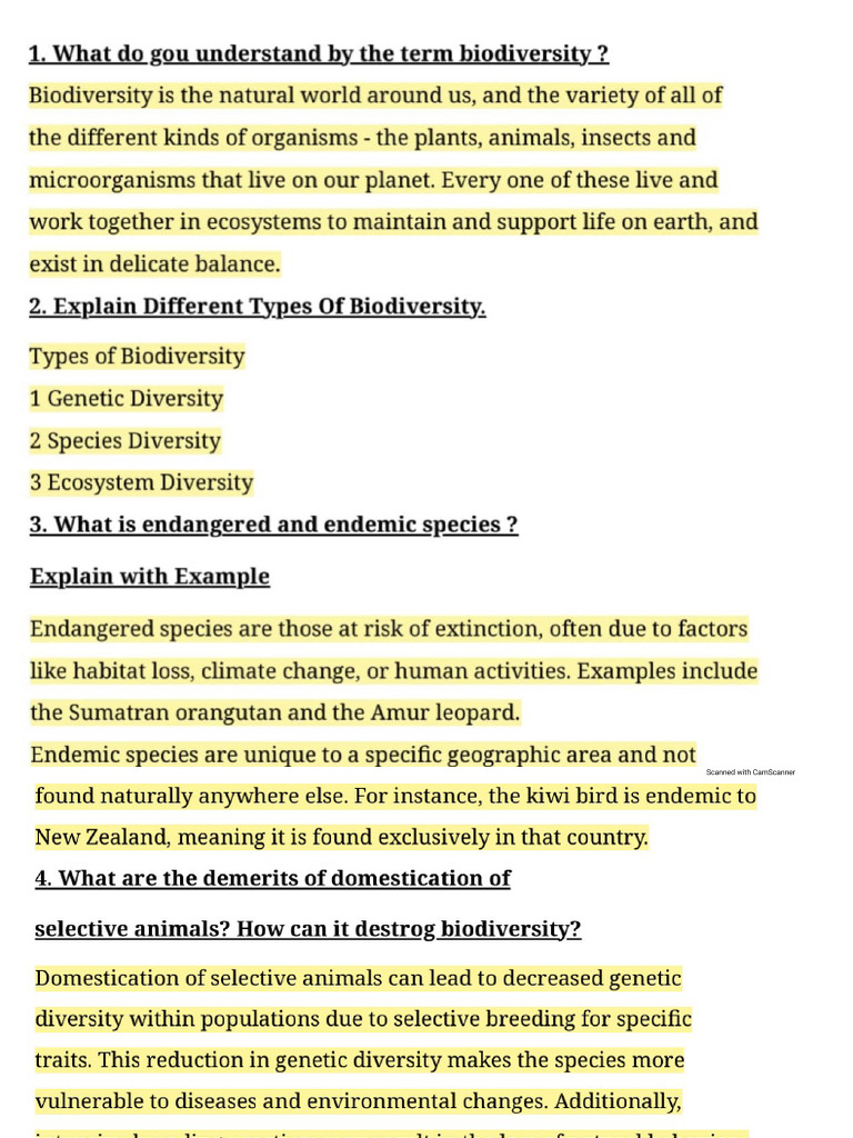 Evs English Sem 3 Notes | PDF