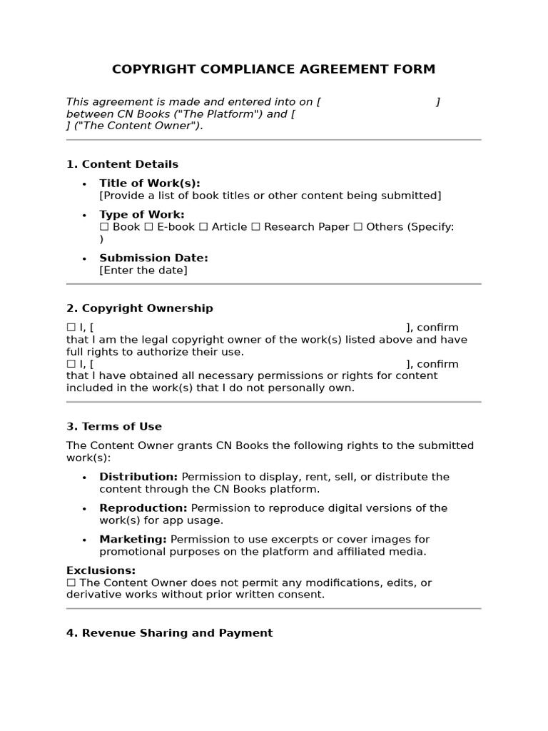 Copyright Form | PDF