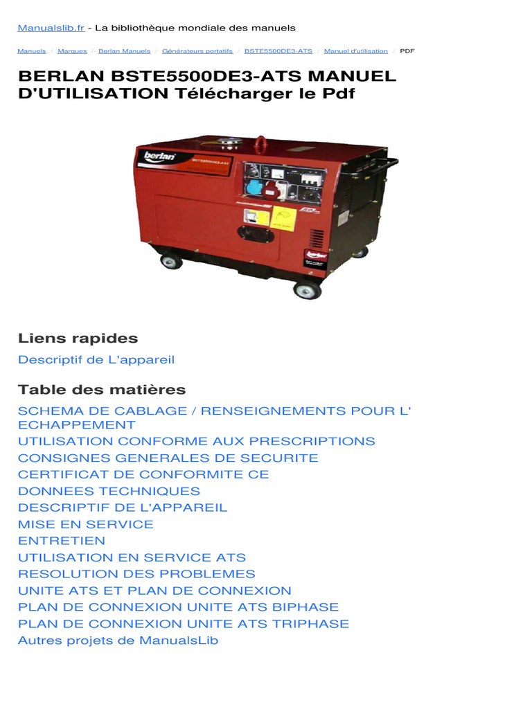 Groupe Berlan 5500 | PDF