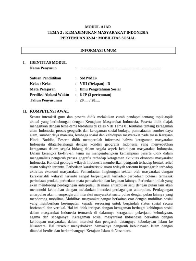Modul Ajar | PDF