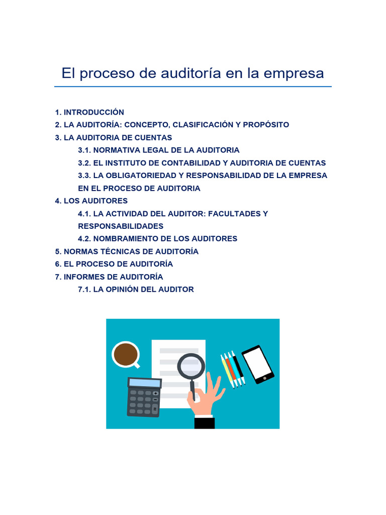 El Proceso de Auditoría en La Empresa 25-26 | PDF | Auditoría | Contralor