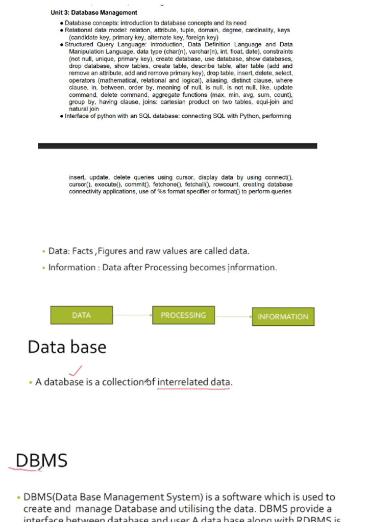 SQL Complete With Pyq and Python Connectivity | PDF