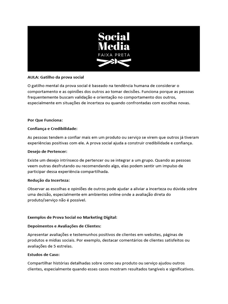 Prova Social | PDF
