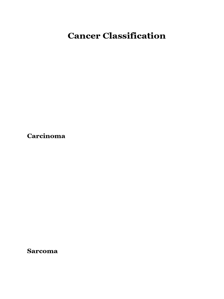 Classification of Cancer | PDF