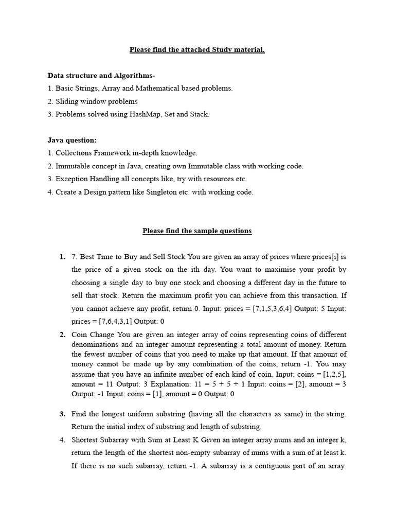 Java GS Prep Material | PDF | String (Computer Science) | Numbers