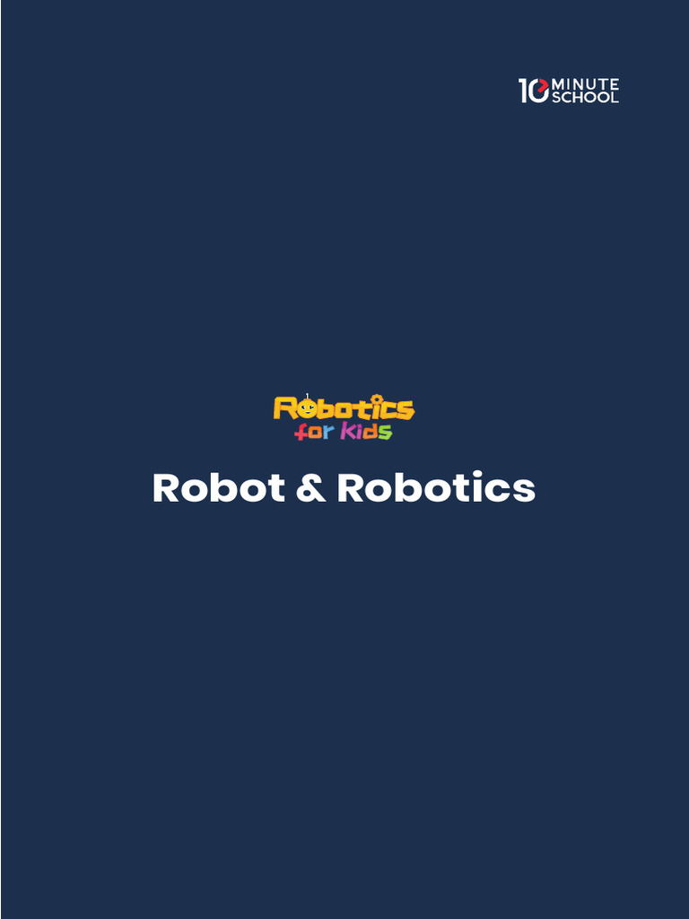 Note 01 - Robot - Robotics | PDF | Robot | Robotics