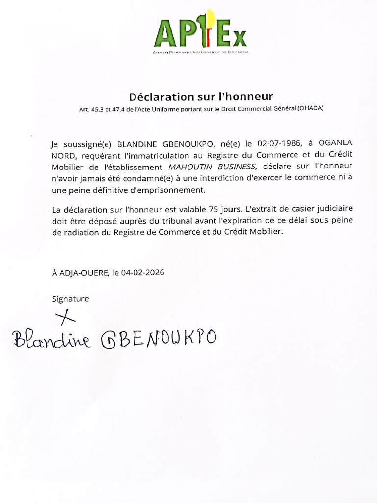 Declaration | PDF