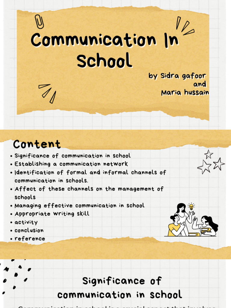Communication in School | PDF | Memorandum | Communication