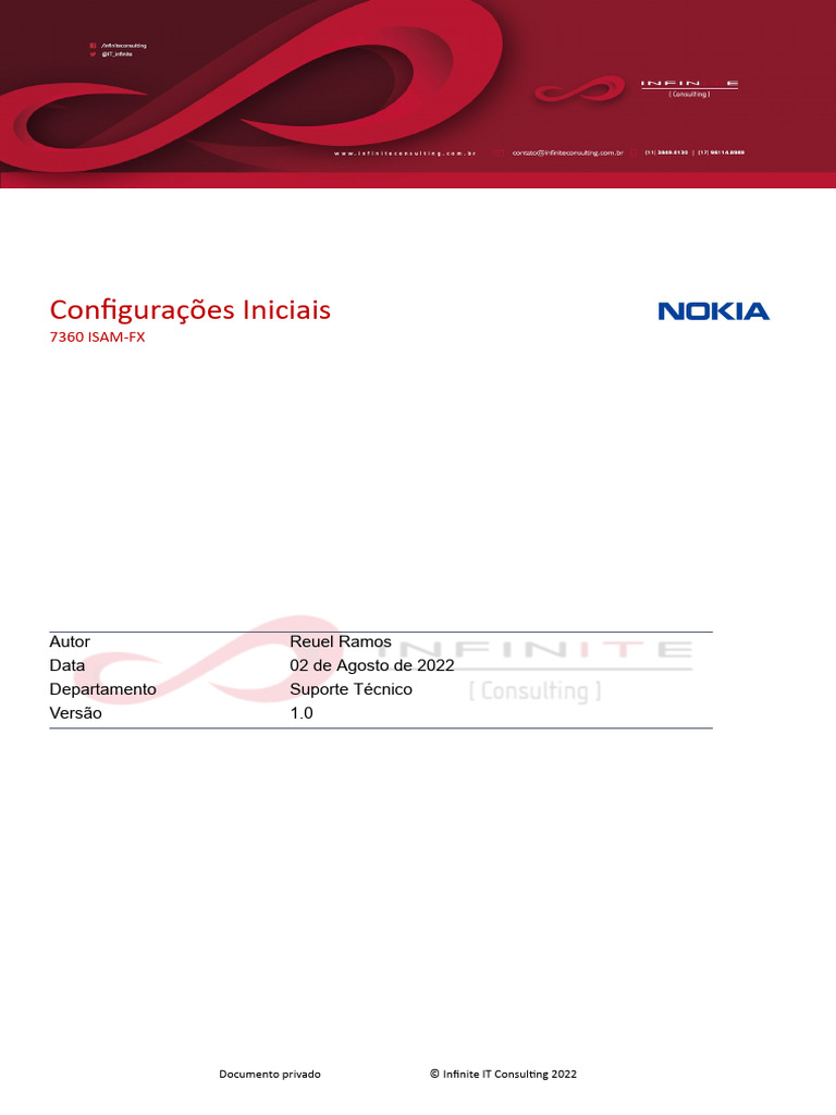 Nokia - 7360 Isam-Fx - Configurações Iniciais | PDF | Padrões da ...