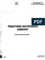 Tradition Historique Songhoy (TINDIRMA, MORIKOYRA, ARHAM)