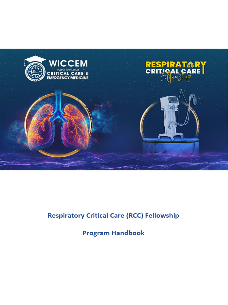 RCC Handbook | PDF | Respiratory Tract | Intensive Care Medicine